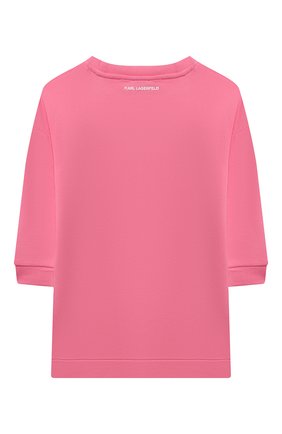 Детское хлопковое платье KARL LAGERFELD KIDS розового цвета по цене 15200 руб., арт. Z12190 | Фото 2 Детское хлопковое платье KARL LAGERFELD KIDS розового цвета, арт. Z12190 | Фото 2 (Материал внешний: Хлопок; Рукава: Длинные; Девочки Кросс-КТ: Платье-одежда; Случай: Повседневный; Ростовка одежда: 9 лет | 134 см, 12 лет | 152 см, 13 - 15 лет | 158 см, 5 лет | 110 см)