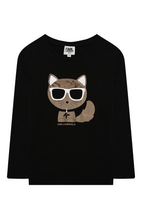 Детская хлопковый лонгслив KARL LAGERFELD KIDS черного цвета по цене 6340 руб., арт. Z15324 | Фото 1 Детская хлопковый лонгслив KARL LAGERFELD KIDS черного цвета, арт. Z15324 | Фото 1 (Материал внешний: Синтетический материал, Хлопок; Рукава: Длинные; Девочки Кросс-КТ: Лонгслив-одежда; Ростовка одежда: 9 лет | 134 см, 12 лет | 152 см, 13 - 15 лет | 158 см, 16 лет | 164 см, 5 лет | 110 см, 7 лет | 122 см)