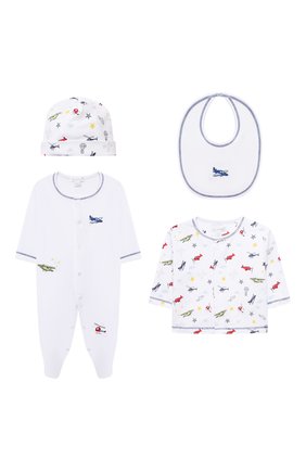 Детского комплект из четырех предметов KISSY KISSY разноцветного цвета по цене 9950 руб., арт. 48348 | Фото 1 Детского комплект из четырех предметов KISSY KISSY разноцветного цвета, арт. 48348 | Фото 1 (Материал внешний: Хлопок)