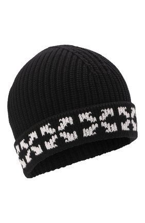 Детского хлопковая шапка OFF-WHITE черного цвета по цене 10950 руб., арт. 0BLC001F21KNI001 | Фото 1 Детского хлопковая шапка OFF-WHITE черного цвета, арт. 0BLC001F21KNI001 | Фото 1 (Материал: Текстиль, Хлопок)