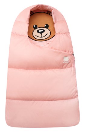 Детский пуховый конверт MOSCHINO розового цвета по цене 41800 руб., арт. MME00D/L3A22 | Фото 1 Детский пуховый конверт MOSCHINO розового цвета, арт. MME00D/L3A22 | Фото 1 (Материал: Текстиль, Синтетический материал)