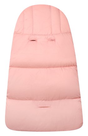 Детский пуховый конверт MOSCHINO розового цвета, арт. MME00D/L3A22 | Фото 2 (Материал: Текстиль, Синтетический материал)