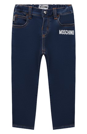 Детские джинсы MOSCHINO темно-синего цвета по цене 11200 руб., арт. MUP03R/LDE07 | Фото 1 Детские джинсы MOSCHINO темно-синего цвета, арт. MUP03R/LDE07 | Фото 1 (Материал внешний: Синтетический материал, Хлопок; Материал подклада: Хлопок)