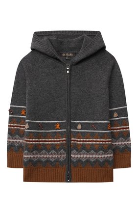 Детский кашемировая толстовка LORO PIANA серого цвета по цене 79950 руб., арт. FAL8563 | Фото 1 Детский кашемировая толстовка LORO PIANA серого цвета, арт. FAL8563 | Фото 1 (Материал внешний: Шерсть, Кашемир; Рукава: Длинные; Мальчики Кросс-КТ: Толстовка-одежда)
