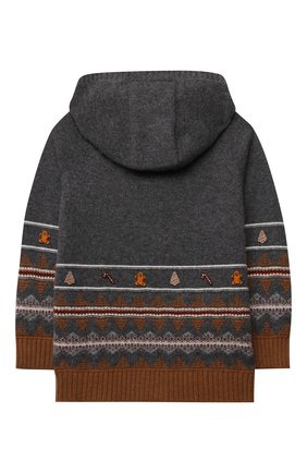 Детский кашемировая толстовка LORO PIANA серого цвета по цене 79950 руб., арт. FAL8563 | Фото 2 Детский кашемировая толстовка LORO PIANA серого цвета, арт. FAL8563 | Фото 2 (Материал внешний: Шерсть, Кашемир; Рукава: Длинные; Мальчики Кросс-КТ: Толстовка-одежда)