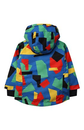 Детского утепленная куртка STELLA MCCARTNEY разноцветного цвета, арт. 603234/SRK07 | Фото 2 (Рукава: Длинные; Материал подклада: Синтетический материал; Материал внешний: Синтетический материал)