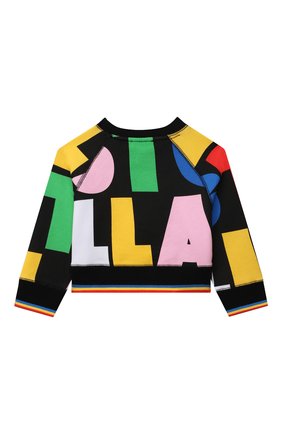 Детский хлопковый свитшот STELLA MCCARTNEY разноцветного цвета по цене 5740 руб., арт. 602645/SRJ20 | Фото 2 Детский хлопковый свитшот STELLA MCCARTNEY разноцветного цвета, арт. 602645/SRJ20 | Фото 2 (Рукава: Длинные; Материал внешний: Хлопок; Девочки Кросс-КТ: Толстовка-одежда)