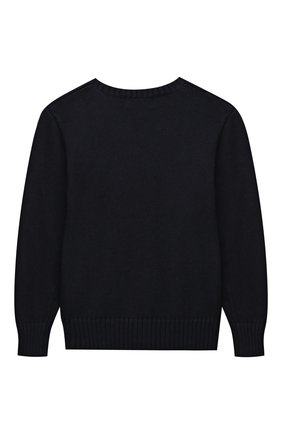 Детский хлопковый пуловер POLO RALPH LAUREN синего цвета по цене 15300 руб., арт. 323668286 | Фото 2 Детский хлопковый пуловер POLO RALPH LAUREN синего цвета, арт. 323668286 | Фото 2 (Рукава: Длинные; Материал внешний: Хлопок; Мальчики Кросс-КТ: Пуловер-одежда)