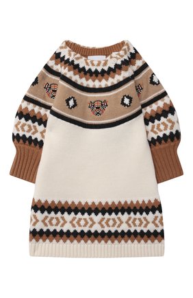 Женский шерстяное платье BURBERRY бежевого цвета по цене 40400 руб., арт. 8045134 | Фото 1 Женский шерстяное платье BURBERRY бежевого цвета, арт. 8045134 | Фото 1 (Материал внешний: Шерсть; Рукава: Длинные)
