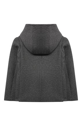Детское хлопковое пальто EMPORIO ARMANI серого цвета по цене 28150 руб., арт. 6K4GJ4/1JVXZ | Фото 2 Детское хлопковое пальто EMPORIO ARMANI серого цвета, арт. 6K4GJ4/1JVXZ | Фото 2 (Рукава: Длинные; Материал подклада: Синтетический материал; Материал внешний: Хлопок)