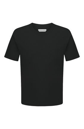 Мужская хлопковая футболка BOTTEGA VENETA темно-зеленого цвета, арт. 649055/VF1U0 | Фото 1 (Материал внешний: Хлопок; Длина (для топов): Стандартные; Рукава: Короткие; Принт: Без принта; Стили: Минимализм)