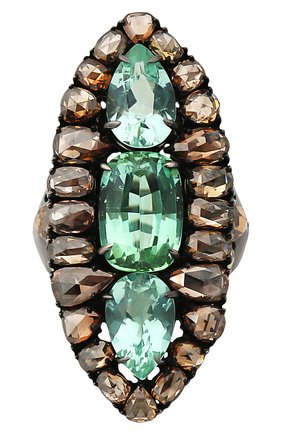 Женские кольцо SUTRA JEWELS бесцветного цвета, арт. SJR614 | Фото 2 (Материал сплава: Белое золото; Драгоценные камни: Бриллианты)