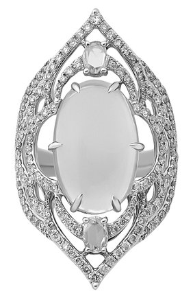 Женские кольцо SUTRA JEWELS бесцветного цвета по цене 1125000 руб., арт. SJR1102 MS | Фото 2 Женские кольцо SUTRA JEWELS бесцветного цвета, арт. SJR1102 MS | Фото 2 (Материал сплава: Белое золото; Драгоценные камни: Бриллианты, Другие)