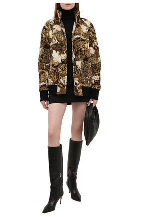 Женский хлопковый бомбер KENZO разноцветного цвета по цене 69650 руб., арт. FB62BL1149V4 | Фото 2 Женский хлопковый бомбер KENZO разноцветного цвета, арт. FB62BL1149V4 | Фото 2 (Длина (верхняя одежда): Короткие; Рукава: Длинные; Материал внешний: Хлопок; Материал подклада: Хлопок; Кросс-КТ: Куртка, бомбер; Стили: Спорт-шик)