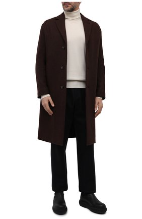 Мужской кашемировое пальто LORO PIANA коричневого цвета по цене 616500 руб., арт. FAL6993 | Фото 2 Мужской кашемировое пальто LORO PIANA коричневого цвета, арт. FAL6993 | Фото 2 (Длина (верхняя одежда): До колена; Материал внешний: Шерсть, Кашемир; Рукава: Длинные; Мужское Кросс-КТ: пальто-верхняя одежда; Застежка: Пуговицы; Стили: Классический)