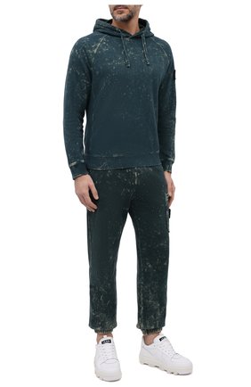 Мужские хлопковые джоггеры STONE ISLAND темно-зеленого цвета по цене 28000 руб., арт. 751561438 | Фото 2 Мужские хлопковые джоггеры STONE ISLAND темно-зеленого цвета, арт. 751561438 | Фото 2 (Длина (брюки, джинсы): Стандартные; Материал внешний: Хлопок; Кросс-КТ: Спорт; Мужское Кросс-КТ: Брюки-трикотаж; Стили: Спорт-шик; Силуэт М (брюки): Джоггеры)