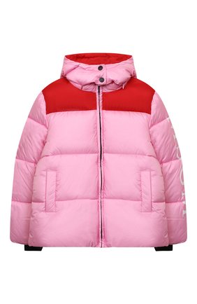 Детская утепленная куртка MSGM KIDS розового цвета по цене 24300 руб., арт. MS027716 | Фото 1 Детская утепленная куртка MSGM KIDS розового цвета, арт. MS027716 | Фото 1 (Материал внешний: Синтетический материал; Рукава: Длинные; Материал подклада: Синтетический материал; Кросс-КТ: Сезон: зима)