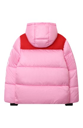 Детская утепленная куртка MSGM KIDS розового цвета по цене 24300 руб., арт. MS027716 | Фото 2 Детская утепленная куртка MSGM KIDS розового цвета, арт. MS027716 | Фото 2 (Материал внешний: Синтетический материал; Рукава: Длинные; Материал подклада: Синтетический материал; Кросс-КТ: Сезон: зима)