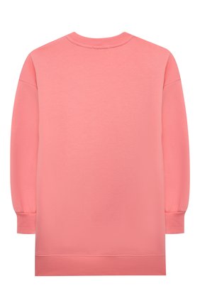 Детское хлопковое платье MSGM KIDS розового цвета по цене 9950 руб., арт. MS028715 | Фото 2 Детское хлопковое платье MSGM KIDS розового цвета, арт. MS028715 | Фото 2 (Материал внешний: Хлопок; Рукава: Длинные)