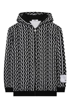 Детский хлопковая толстовка MSGM KIDS черно-белого цвета по цене 12650 руб., арт. MS027905 | Фото 1 Детский хлопковая толстовка MSGM KIDS черно-белого цвета, арт. MS027905 | Фото 1 (Материал внешний: Хлопок; Рукава: Длинные; Мальчики Кросс-КТ: Толстовка-одежда)