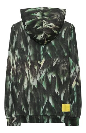 Детский хлопковое худи MSGM KIDS темно-зеленого цвета по цене 11950 руб., арт. MS027891 | Фото 2 Детский хлопковое худи MSGM KIDS темно-зеленого цвета, арт. MS027891 | Фото 2 (Рукава: Длинные; Материал внешний: Хлопок; Мальчики Кросс-КТ: Толстовка-одежда)