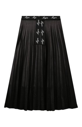 Детская юбка MSGM KIDS черного цвета по цене 15100 руб., арт. MS027769 | Фото 1 Детская юбка MSGM KIDS черного цвета, арт. MS027769 | Фото 1 (Материал внешний: Синтетический материал; Материал подклада: Хлопок)
