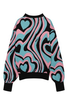 Детский пуловер MSGM KIDS разноцветного цвета по цене 14700 руб., арт. MS027748 | Фото 2 Детский пуловер MSGM KIDS разноцветного цвета, арт. MS027748 | Фото 2 (Рукава: Длинные; Материал внешний: Синтетический материал, Шерсть; Девочки Кросс-КТ: Пуловер-одежда)