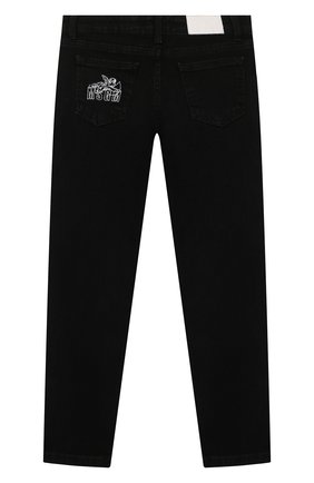 Детские джинсы MSGM KIDS черного цвета по цене 11950 руб., арт. MS027734 | Фото 2 Детские джинсы MSGM KIDS черного цвета, арт. MS027734 | Фото 2 (Материал внешний: Хлопок; Кросс-КТ: джинсы)