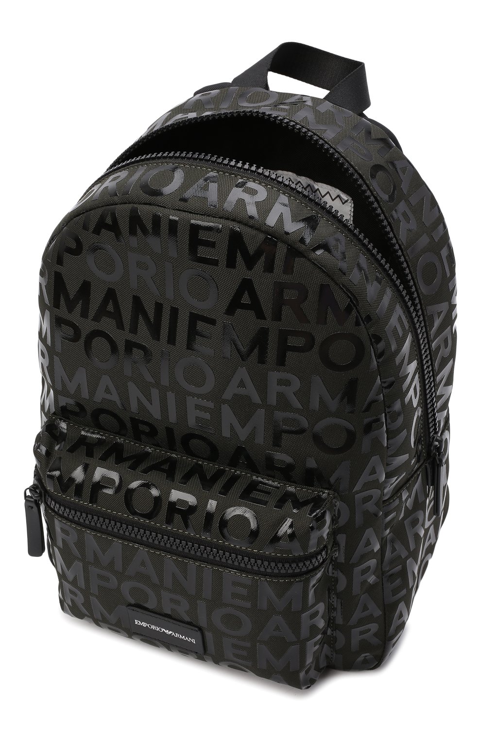 Детская рюкзак EMPORIO ARMANI хаки цвета, арт. 402526/1A564 | Фото 3 (Региональные ограничения белый список (Axapta Mercury): RU; Материал: Текстиль; Кросс-КТ: Школьные аксессуары)