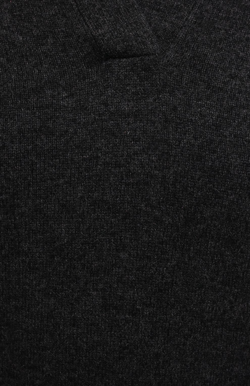 Женский кашемировый пуловер ALLUDE темно-серого цвета, арт. 215/11222 | Фото 5 (Материал внешний: Шерсть, Кашемир; Рукава: Длинные; Длина (для топов): Стандартные; Женское Кросс-КТ: Пуловер-одежда; Стили: Кэжуэл)