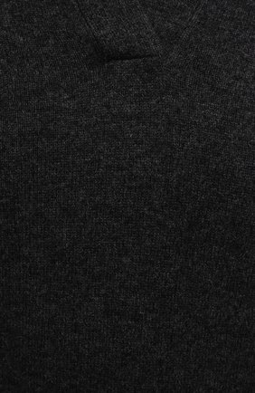 Женский кашемировый пуловер ALLUDE темно-серого цвета, арт. 215/11222 | Фото 5 (Материал внешний: Шерсть, Кашемир; Рукава: Длинные; Длина (для топов): Стандартные; Женское Кросс-КТ: Пуловер-одежда; Стили: Кэжуэл)