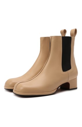 Женские кожаные ботильоны square toe MANU ATELIER бежевого цвета по цене 43450 руб., арт. 2021317 | Фото 1 Женские кожаные ботильоны square toe MANU ATELIER бежевого цвета, арт. 2021317 | Фото 1 (Подошва: Плоская; Материал внутренний: Натуральная кожа; Каблук высота: Низкий; Каблук тип: Устойчивый)