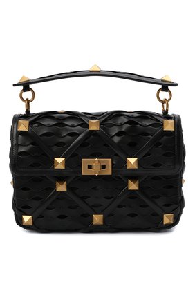 Женская сумка roman stud large VALENTINO черного цвета по цене 299500 руб., арт. WW0B0I60/VHH | Фото 1 Женская сумка roman stud large VALENTINO черного цвета, арт. WW0B0I60/VHH | Фото 1 (Материал: Натуральная кожа; Размер: large; Сумки-технические: Сумки top-handle; Ремень/цепочка: На ремешке)