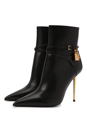 Женские кожаные ботильоны TOM FORD черного цвета по цене 117500 руб., арт. W2959T-LCL002 | Фото 1 Женские кожаные ботильоны TOM FORD черного цвета, арт. W2959T-LCL002 | Фото 1 (Подошва: Плоская; Каблук высота: Высокий; Материал внутренний: Натуральная кожа; Каблук тип: Шпилька)