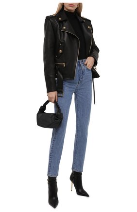 Женские кожаные ботильоны TOM FORD черного цвета по цене 117500 руб., арт. W2959T-LCL002 | Фото 2 Женские кожаные ботильоны TOM FORD черного цвета, арт. W2959T-LCL002 | Фото 2 (Подошва: Плоская; Каблук высота: Высокий; Материал внутренний: Натуральная кожа; Каблук тип: Шпилька)