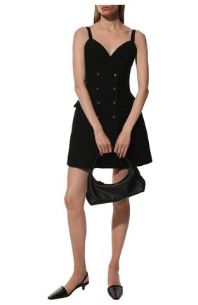 Женское шерстяное платье DOLCE & GABBANA черного цвета по цене 176500 руб., арт. F6Z4UT/FUCEG | Фото 2 Женское шерстяное платье DOLCE & GABBANA черного цвета, арт. F6Z4UT/FUCEG | Фото 2 (Материал подклада: Шелк; Длина Ж (юбки, платья, шорты): Мини; Материал внешний: Шерсть; Стили: Гламурный; Случай: Вечерний; Женское Кросс-КТ: Платье-одежда)
