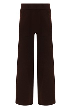Женские кашемировые брюки NOT SHY темно-коричневого цвета, арт. 3902551C | Фото 1 (Материал внешний: Кашемир, Шерсть; Длина (брюки, джинсы): Стандартные; Стили: Кэжуэл; Женское Кросс-КТ: Брюки-одежда; Силуэт Ж (брюки и джинсы): Широкие; Кросс-КТ: Трикотаж)