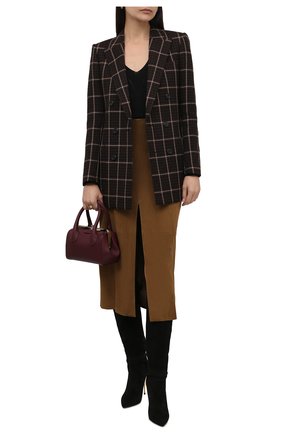 Женские замшевые сапоги TOM FORD черного цвета по цене 147000 руб., арт. W2529T-LCL071 | Фото 2 Женские замшевые сапоги TOM FORD черного цвета, арт. W2529T-LCL071 | Фото 2 (Материал внутренний: Натуральная кожа; Каблук тип: Шпилька; Высота голенища: Высокие, Средние; Каблук высота: Высокий; Подошва: Плоская; Материал внешний: Кожа)