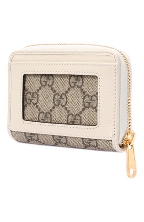 Женский футляр для кредитных карт GUCCI белого цвета по цене 35300 руб., арт. 658549/92TCG | Фото 2 Женский футляр для кредитных карт GUCCI белого цвета, арт. 658549/92TCG | Фото 2 (Материал: Синтетический материал, Текстиль)