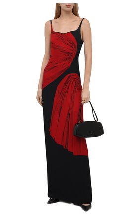 Женское платье из вискозы DRIES VAN NOTEN черного цвета по цене 129500 руб., арт. 212-011092-3084 | Фото 2 Женское платье из вискозы DRIES VAN NOTEN черного цвета, арт. 212-011092-3084 | Фото 2 (Материал внешний: Вискоза; Материал подклада: Вискоза; Длина Ж (юбки, платья, шорты): Макси; Стили: Гламурный; Случай: Вечерний; Женское Кросс-КТ: Платье-одежда)