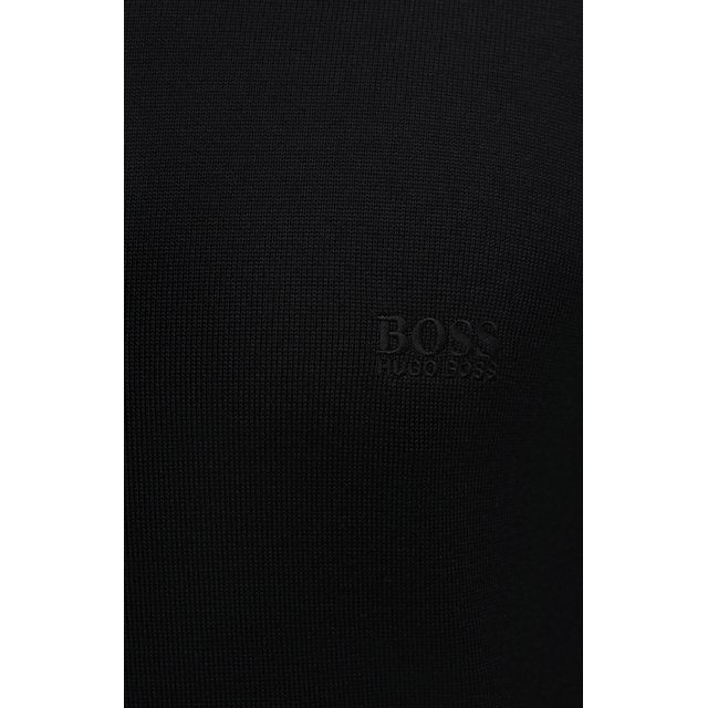 Шерстяной джемпер BOSS 50457748, цвет чёрный, размер 50 - фото 5