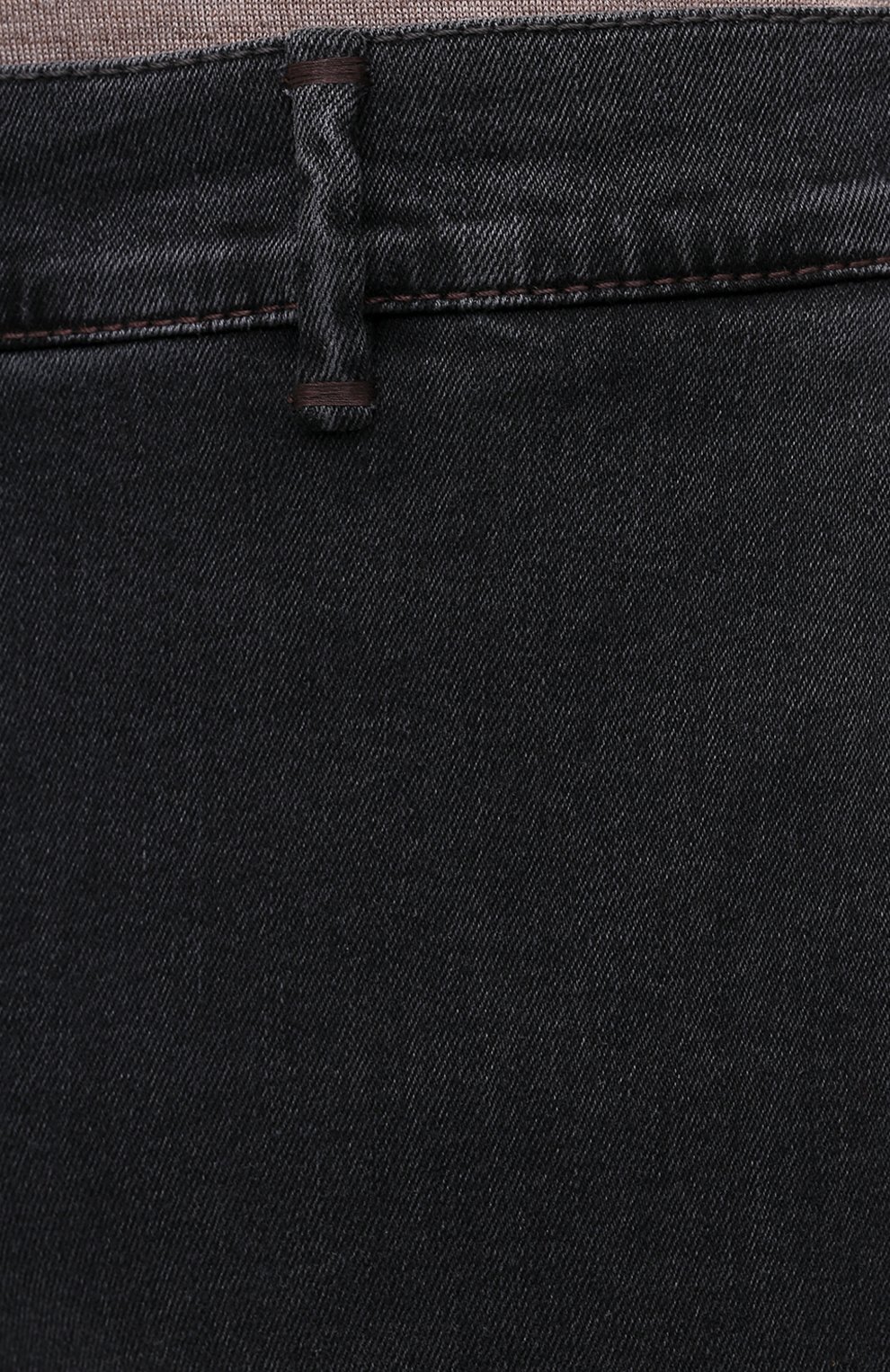Мужские джинсы с отделкой из кожи аллигатора ZILLI темно-серого цвета, арт. MCW-00080-DBLC1/S001/AMIS | Фото 5 (Силуэт М (брюки): Прямые; Кросс-КТ: Деним; Длина (брюки, джинсы): Стандартные; Материал внешний: Хлопок; Детали: Потертости; Стили: Кэжуэл)