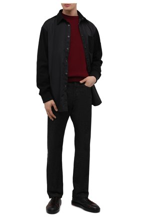 Мужские кожаные кеды SANTONI черного цвета по цене 43900 руб., арт. MBCD21574LNANMXDN01 | Фото 2 Мужские кожаные кеды SANTONI черного цвета, арт. MBCD21574LNANMXDN01 | Фото 2 (Подошва: Массивная; Материал внутренний: Натуральная кожа)