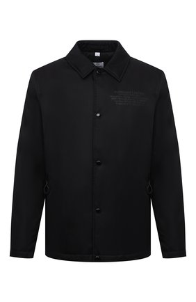 Мужская утепленная куртка BURBERRY черного цвета, арт. 8044130 | Фото 1 (Кросс-КТ: Куртка; Рукава: Длинные; Материал внешний: Синтетический материал; Мужское Кросс-КТ: утепленные куртки; Материал подклада: Синтетический материал; Длина (верхняя одежда): Короткие; Стили: Минимализм)