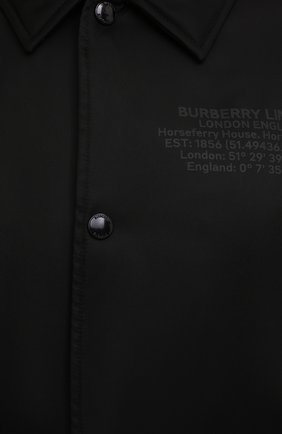 Мужская утепленная куртка BURBERRY черного цвета, арт. 8044130 | Фото 5 (Кросс-КТ: Куртка; Рукава: Длинные; Материал внешний: Синтетический материал; Мужское Кросс-КТ: утепленные куртки; Материал подклада: Синтетический материал; Длина (верхняя одежда): Короткие; Стили: Минимализм)