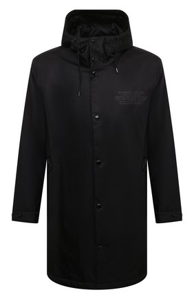 Мужской утепленный плащ BURBERRY черного цвета по цене 115000 руб., арт. 8045877 | Фото 1 Мужской утепленный плащ BURBERRY черного цвета, арт. 8045877 | Фото 1 (Рукава: Длинные; Длина (верхняя одежда): До середины бедра; Материал внешний: Синтетический материал; Материал подклада: Синтетический материал; Мужское Кросс-КТ: Плащ-верхняя одежда; Стили: Кэжуэл)
