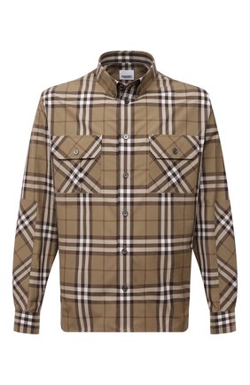 Мужская хлопковая рубашка BURBERRY бежевого цвета по цене 44600 руб., арт. 8044218 | Фото 1 Мужская хлопковая рубашка BURBERRY бежевого цвета, арт. 8044218 | Фото 1 (Рукава: Длинные; Материал внешний: Хлопок; Длина (для топов): Стандартные; Случай: Повседневный; Стили: Кэжуэл; Манжеты: На пуговицах; Воротник: Button down; Принт: Клетка)