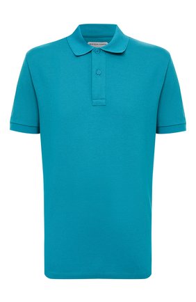 Мужское хлопковое поло BOTTEGA VENETA бирюзового цвета по цене 33650 руб., арт. 664260/V01G0 | Фото 1 Мужское хлопковое поло BOTTEGA VENETA бирюзового цвета, арт. 664260/V01G0 | Фото 1 (Рукава: Короткие; Длина (для топов): Стандартные; Материал внешний: Хлопок; Кросс-КТ: Трикотаж; Застежка: Пуговицы; Стили: Минимализм)