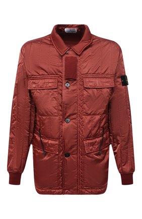 Мужская утепленная куртка STONE ISLAND красного цвета, арт. 751543521 | Фото 1 (Рукава: Длинные; Материал внешний: Синтетический материал; Материал подклада: Синтетический материал; Кросс-КТ: Куртка; Мужское Кросс-КТ: утепленные куртки; Стили: Кэжуэл; Длина (верхняя одежда): До середины бедра)
