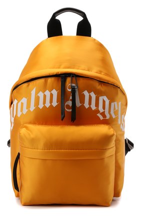Мужской текстильный рюкзак PALM ANGELS желтого цвета, арт. PMNB012F21LEA0011801 | Фото 1 (Материал: Текстиль; Размер: large; Стили: Кэжуэл)